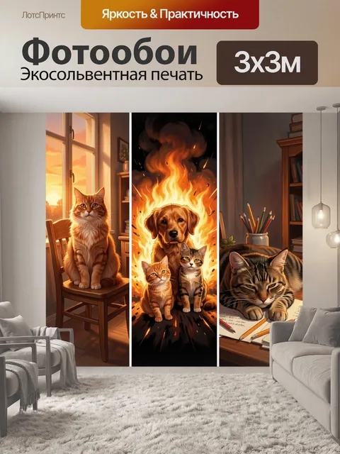300 × 300 см · Экосольвентная печать