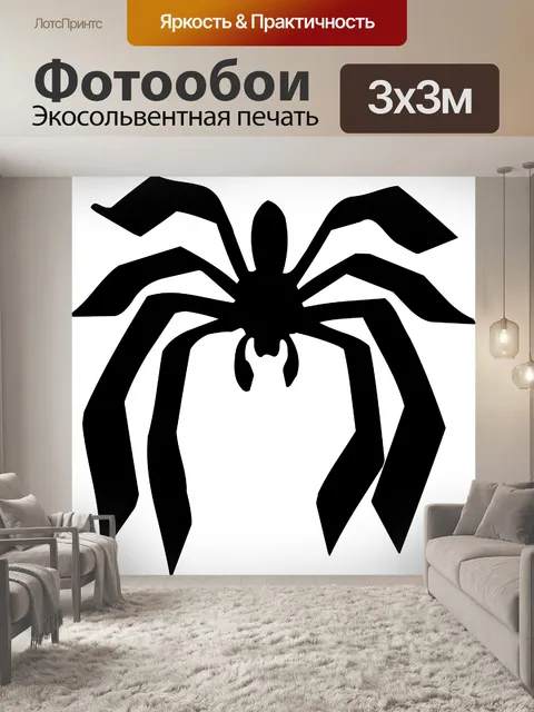 Фотообои Черный паук