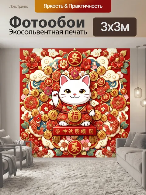 300 × 300 см · Экосольвентная печать