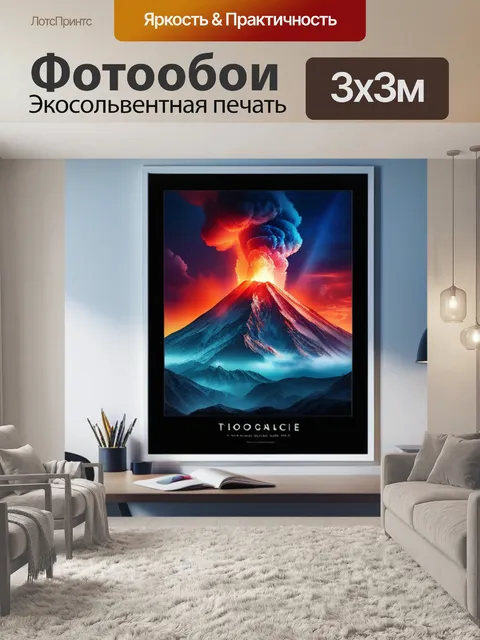 Фотообои с вулканом крутой