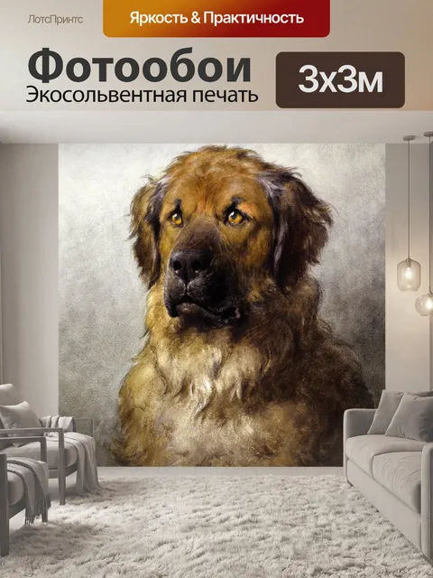 Фотообои Собака винтаж картина старая