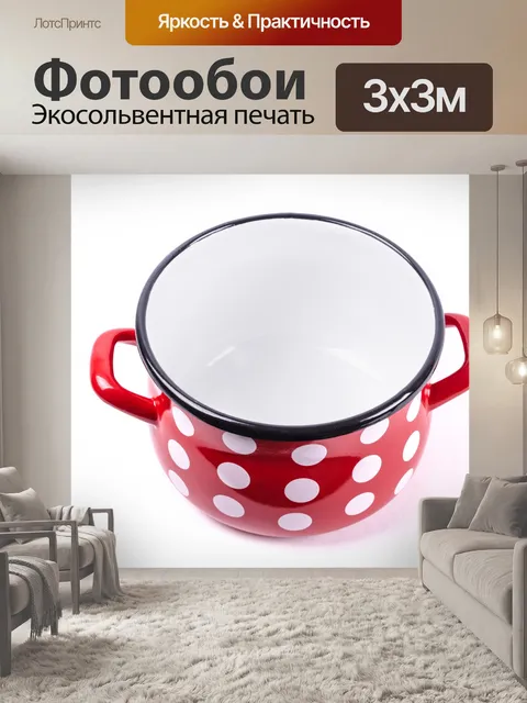 Фотообои Красный горшок