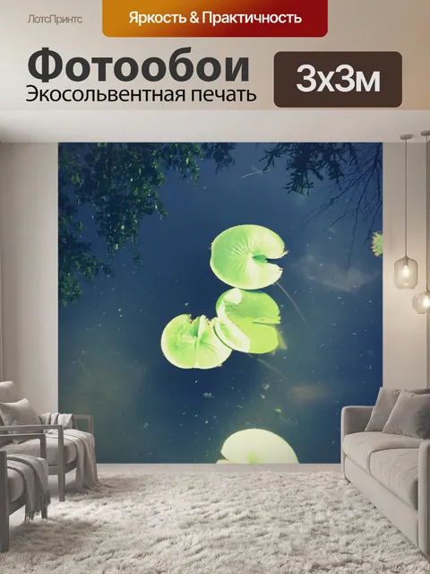 Фотообои Лилии на пруду