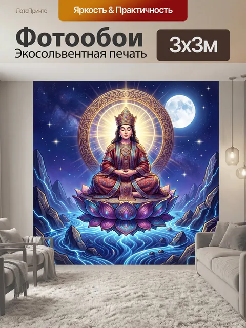 Фотообои Божественная медитация под луной
