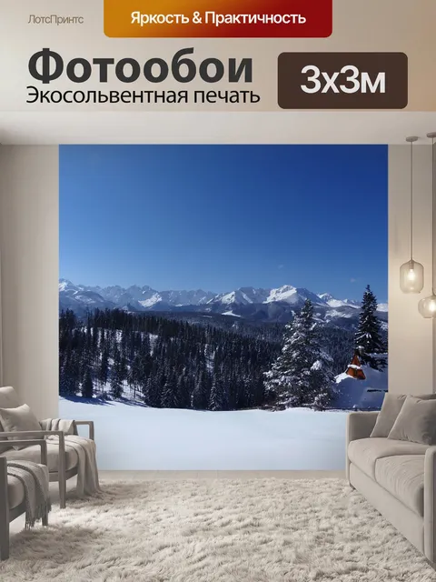 Фотообои Снежный пейзаж