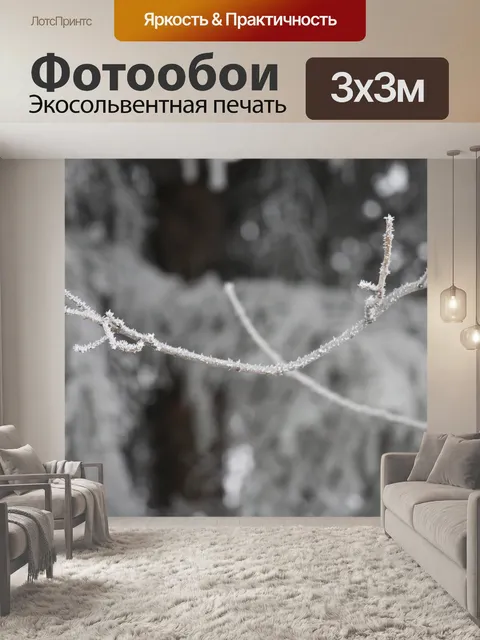 Фотообои Морозное дерево