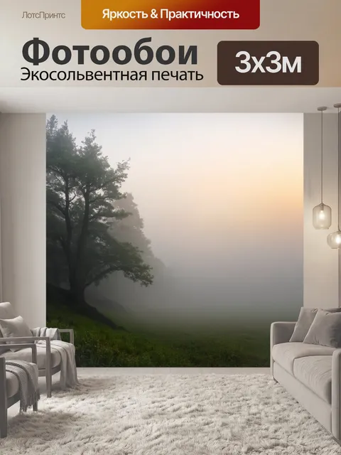 Фотообои природа в утреннем тумане