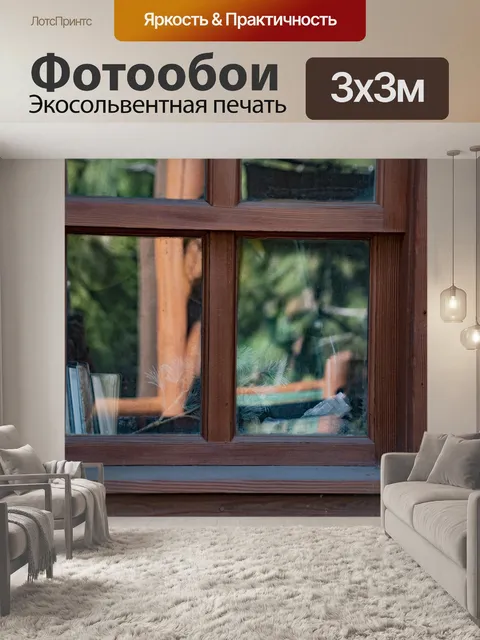 Фотообои Отражение в окне
