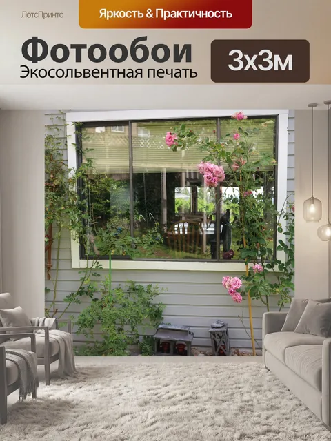 Фотообои окно
