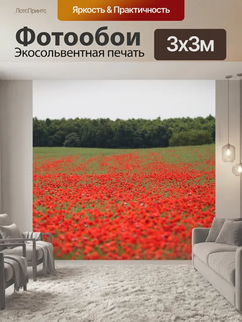 Фотообои Красные маки