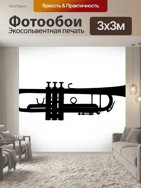 Фотообои Силуэт труба