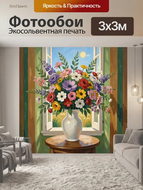 300 × 300 см · Экосольвентная печать