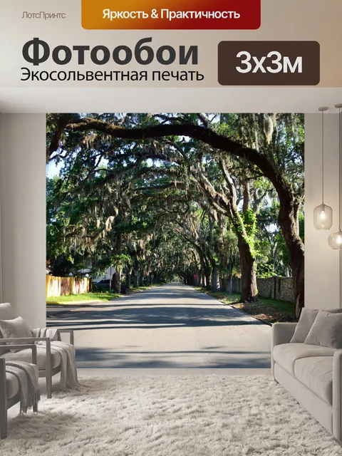 Фотообои Известная улица Магнолия