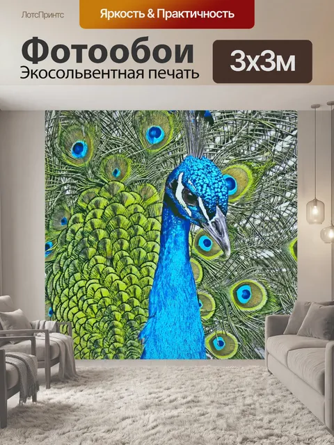 Фотообои павлин