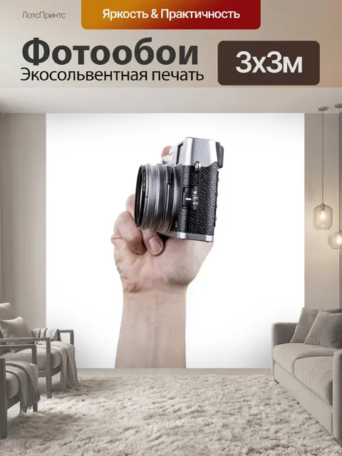Фотообои Камера в руке
