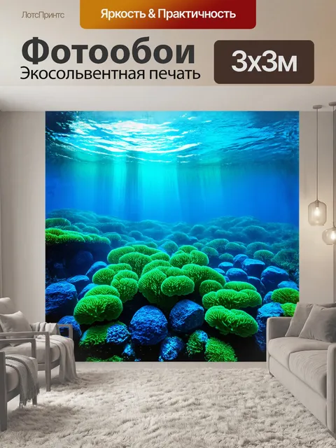 Фотообои исследовательский взгляд на подводный мир