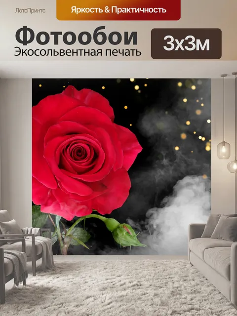 Фотообои Цветок розы фотоискусство