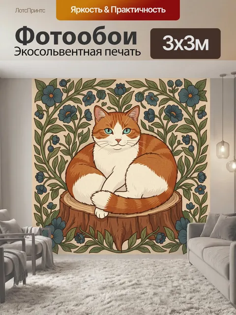 300 × 300 см · Экосольвентная печать