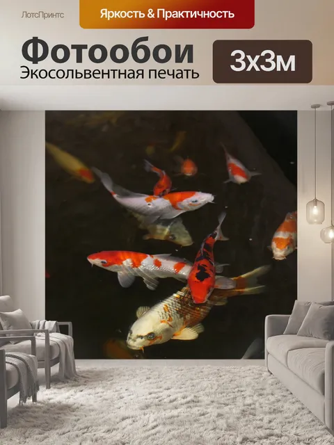 Фотообои Кои