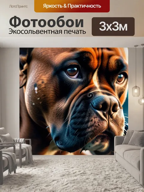 Фотообои с боксером