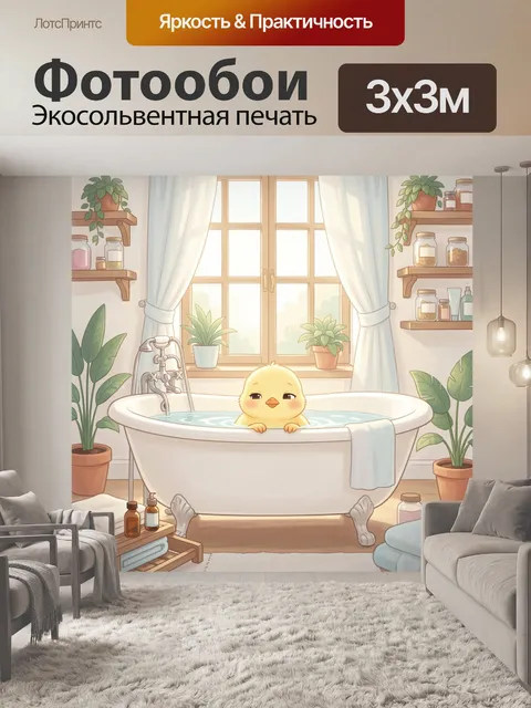 300 × 300 см · Экосольвентная печать