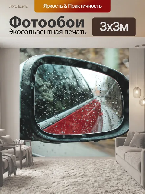 Фотообои Боковое зеркало
