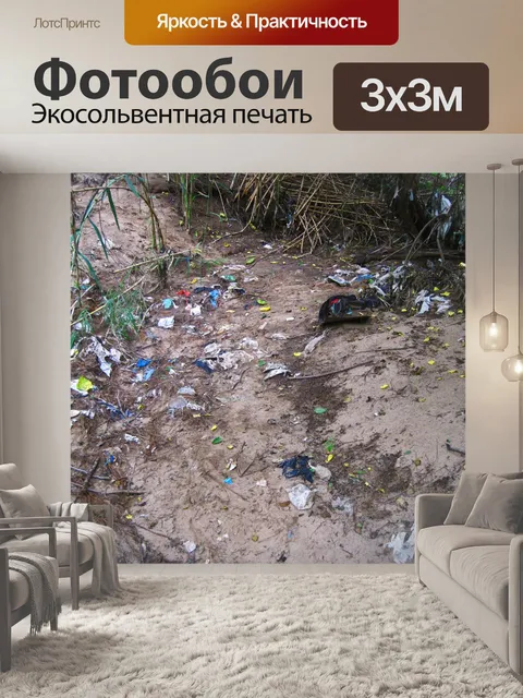 Фотообои щебень на песчаном участке