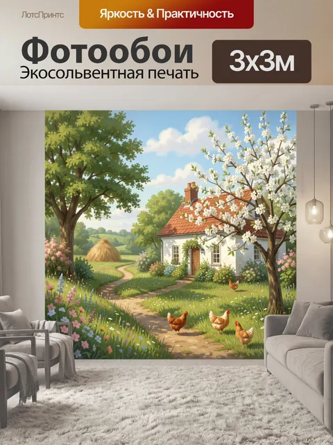 300 × 300 см · Экосольвентная печать