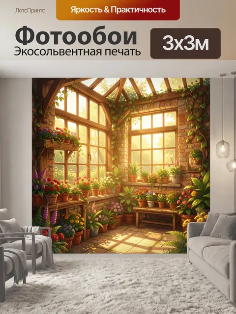 300 × 300 см · Экосольвентная печать