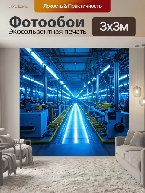 Фотообои высокотехнологичный завод