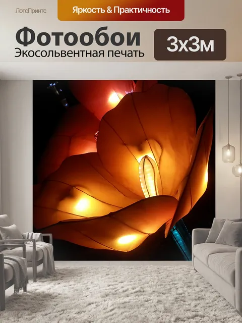 Фотообои Светящиеся Tulip японский фонарь