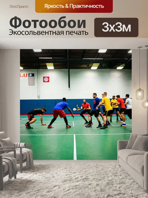 Фотообои игра в спортивном зале