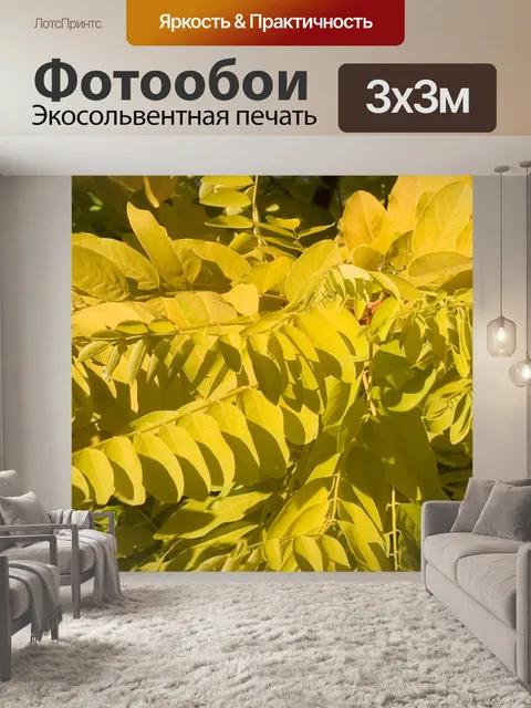 Фотообои Желтые листья