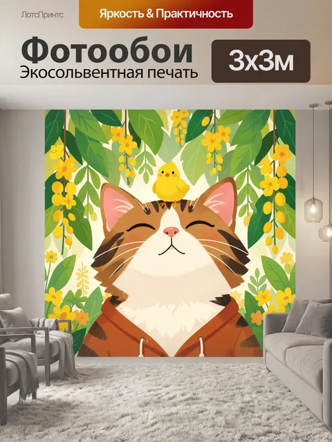 300 × 300 см · Экосольвентная печать