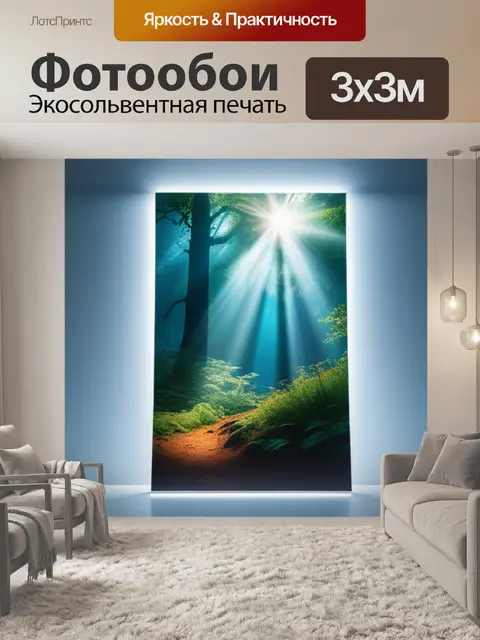 Фотообои купить с природой легкий
