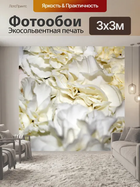Фотообои Белые цветы Фон
