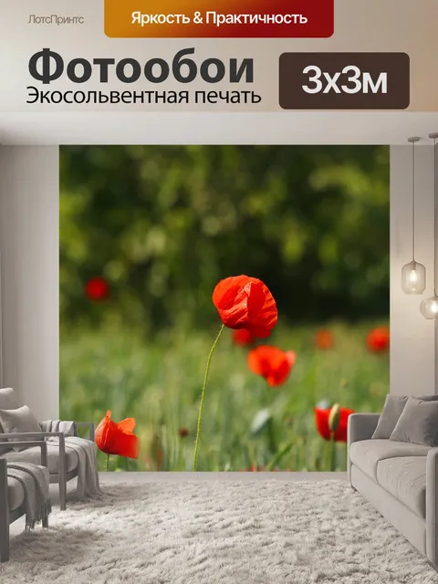 Фотообои Маки