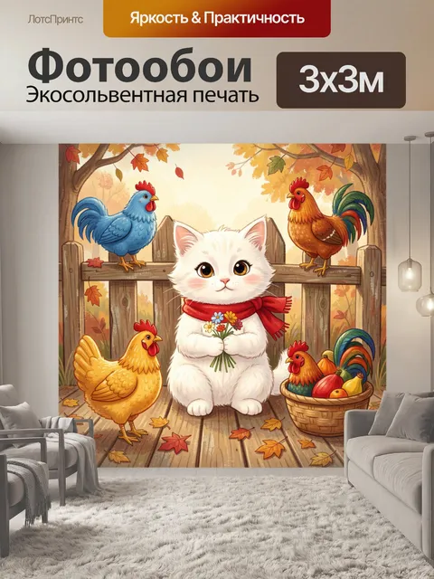 300 × 300 см · Экосольвентная печать