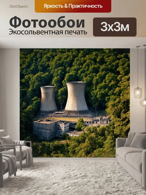 Фотообои заброшенный атомный реактор