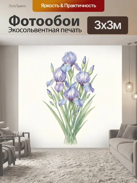 300 × 300 см · Экосольвентная печать