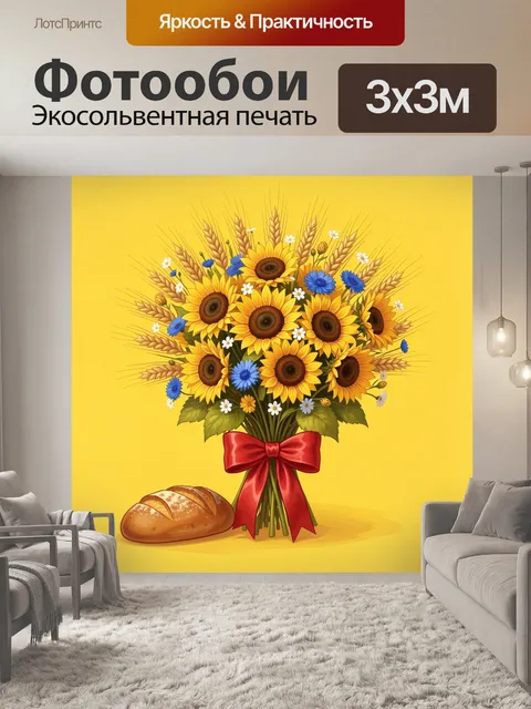 300 × 300 см · Экосольвентная печать