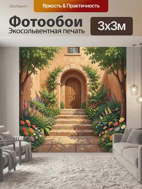 Фотообои Арка у каменной лестницы