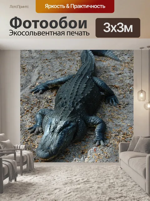 Фотообои аллигатор