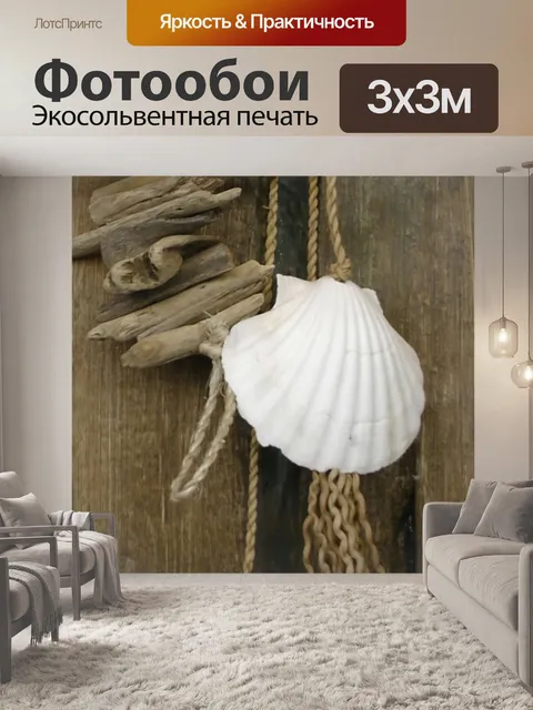 Фотообои Пляж Ракушки