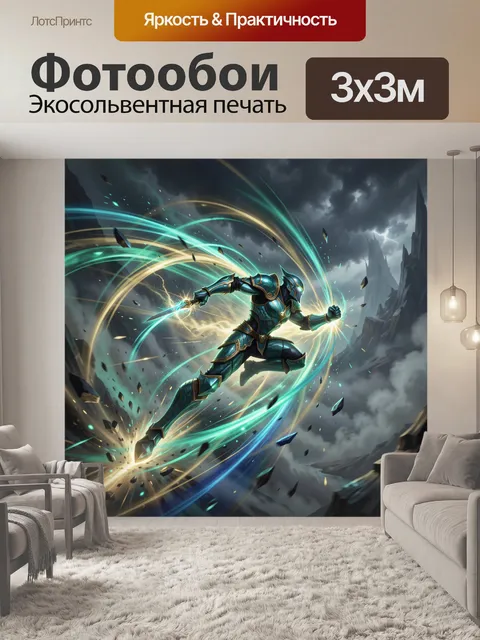 300 × 300 см · Экосольвентная печать