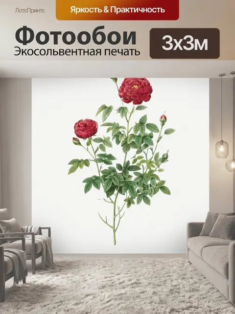 Фотообои Роза цветок винтажное искусство