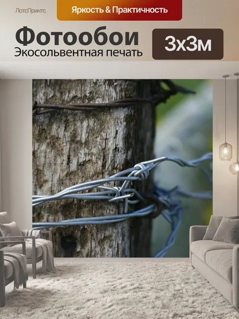 Фотообои Колючая проволока
