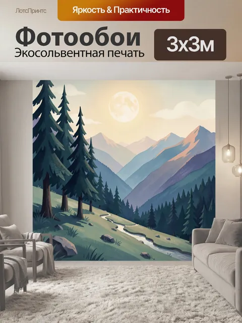 300 × 300 см · Экосольвентная печать