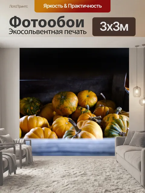 Фотообои Заглянуть внутрь тыквы