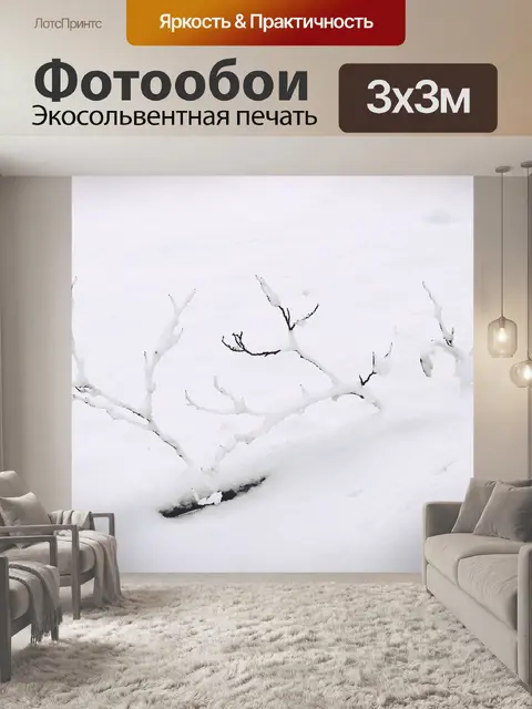 Фотообои Снег